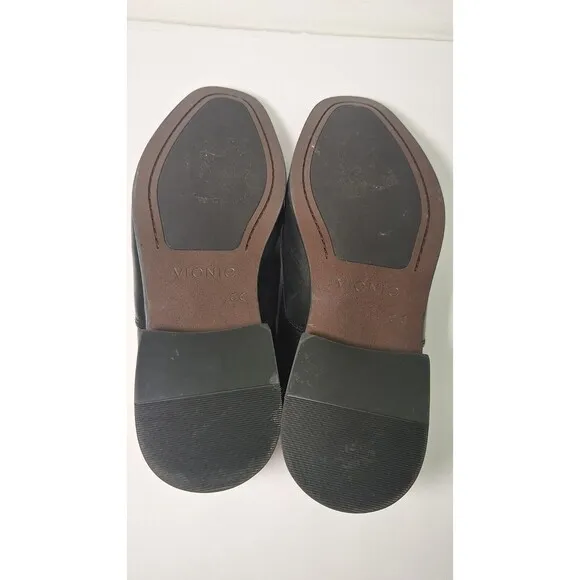 VIONIC Spruce Sullivan Black Leather Dress Slip On Shoes Loafers Men's Sz 8.5