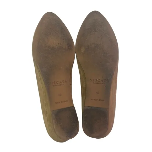 Viscata Barcelona Roma Suede Flats in Camel
