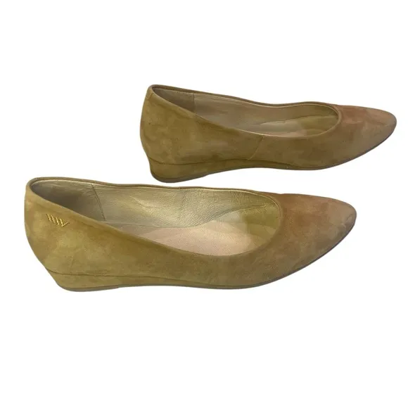 Viscata Barcelona Roma Suede Flats in Camel