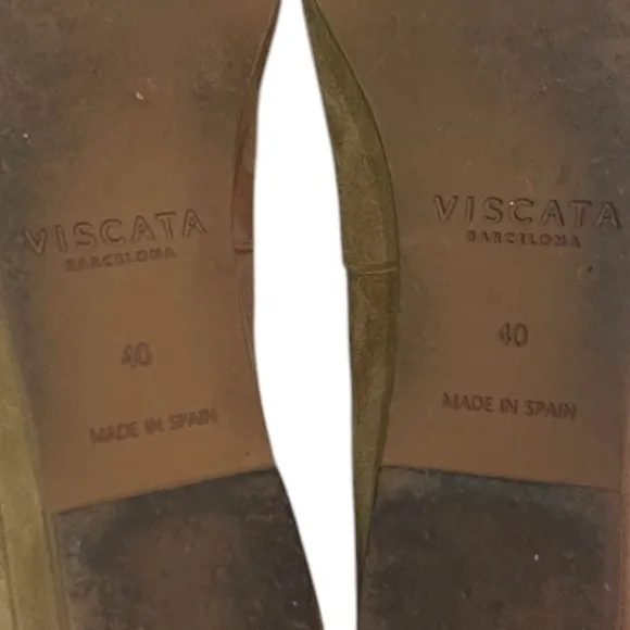 Viscata Barcelona Roma Suede Flats in Camel