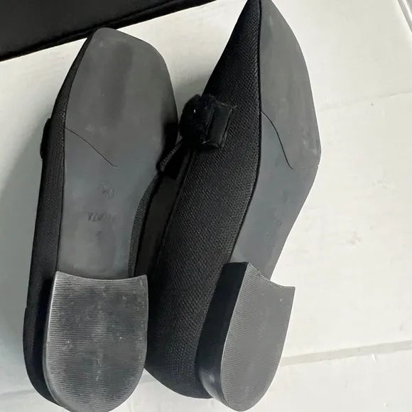 Vivaia 42 black Square-Toe Knot Loafers (Caitlin 2.0)