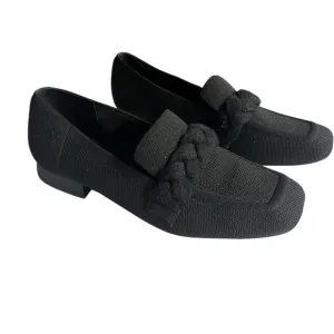 Vivaia 42 black Square-Toe Knot Loafers (Caitlin 2.0)