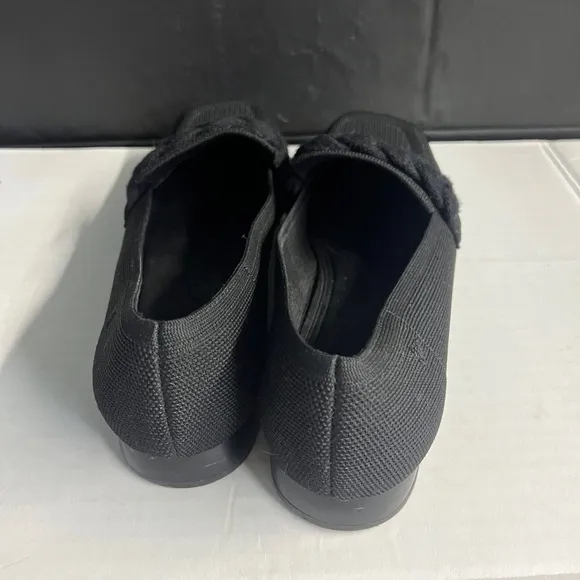 Vivaia 42 black Square-Toe Knot Loafers (Caitlin 2.0)