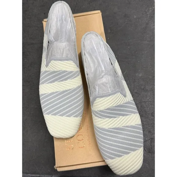 VIVAIA Knit Pointed-Toe Comfortable Slip-On Loafers Shoes EU/38 US/7,7.5