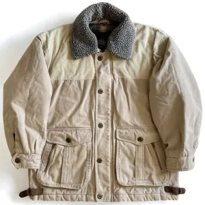VTG Jonathan Stone Barn Chore Coat M Sherpa Corduroy Canvas Utility Street Farm