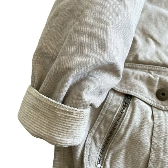 VTG Jonathan Stone Barn Chore Coat M Sherpa Corduroy Canvas Utility Street Farm