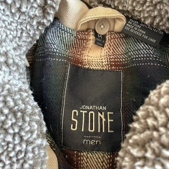 VTG Jonathan Stone Barn Chore Coat M Sherpa Corduroy Canvas Utility Street Farm