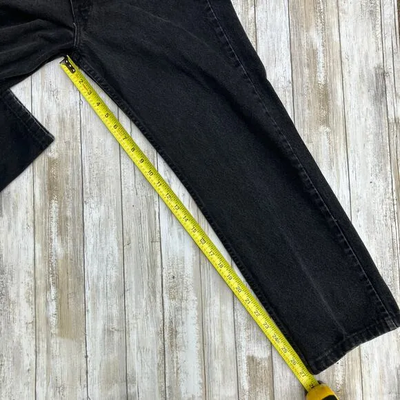 VTG Levis Jeans 505 Orange Tab 33x30 Act 32x27 Black Denim Straight Classic 90s