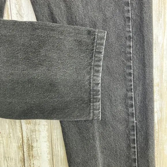 VTG Levis Jeans 505 Orange Tab 33x30 Act 32x27 Black Denim Straight Classic 90s