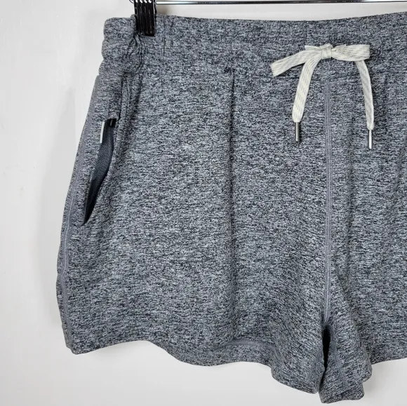 Vuori Grey Heather Boyfriend Shorts Medium
