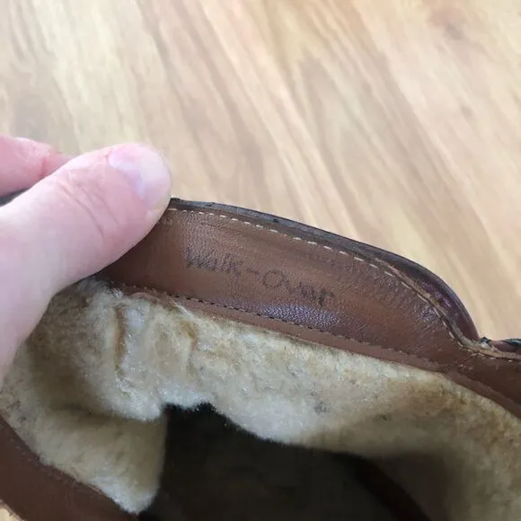 Walk-Over Dark Brown Leather Ankle Boots w/ Vibram Sole