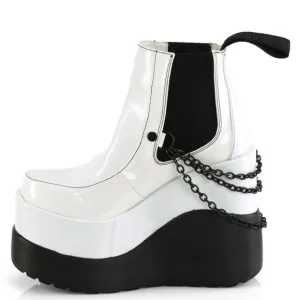 Wedge Platform Gothic Chelsea Ankle Boots