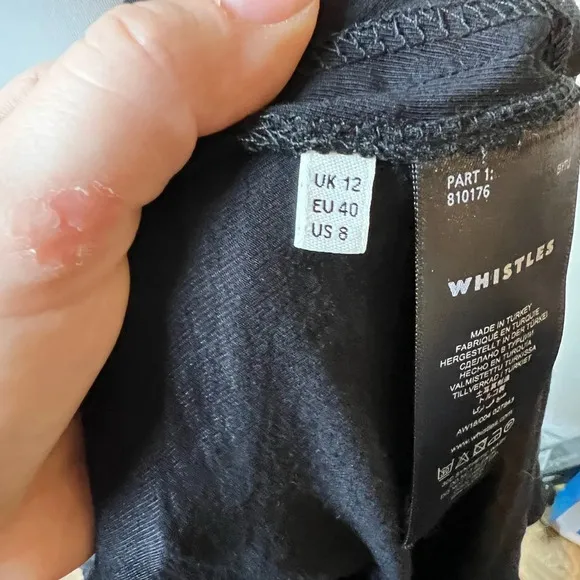 Whistles NAYA BUTTON DETAIL DRESS, size 8