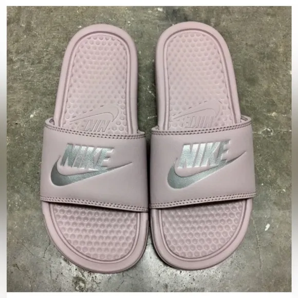 WMNS NIKE BENASSI SLIDES JUSTDO IT JDI LAVENDERS
