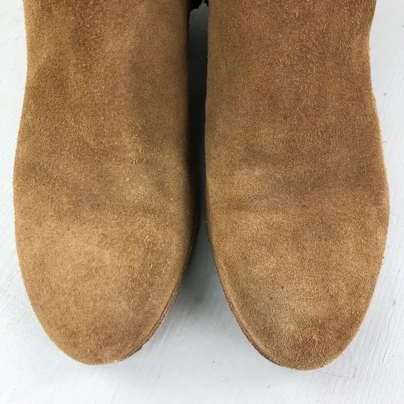 Woman by Common Projects Women's EU 36 (US 6) Brown Leather Side Zip Ankle Boots