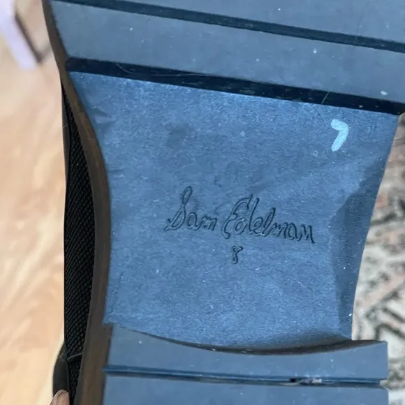 Women Sam Edelman Black Women's Chelsea Boots