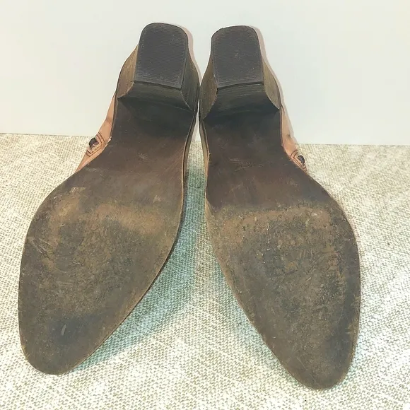 Women's Anthropology Genuine Suede Leather Zip Heeled Boits