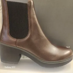 Women's ECCO® Metropole Zurich Leather Chelsea Boots. Brown. NIB. 10-10.5