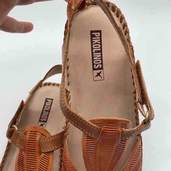 Women's Pikolino Puerto Vallarta Leather Sandals size 38 like new