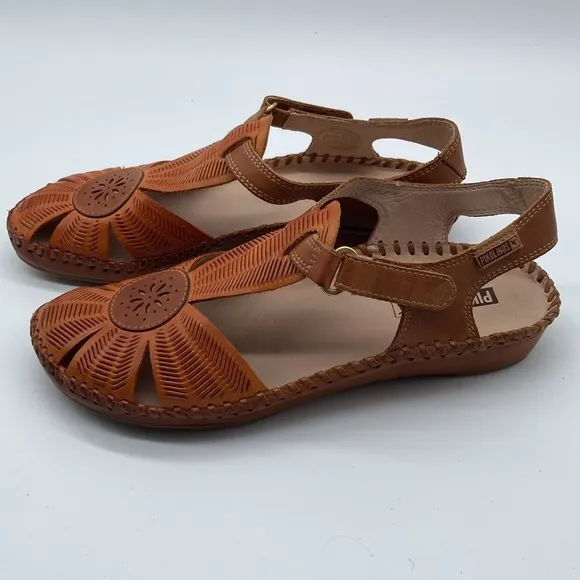 Women's Pikolino Puerto Vallarta Leather Sandals size 38 like new