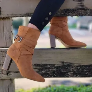 Women's Wrapped Around Strappy Chunky Booties