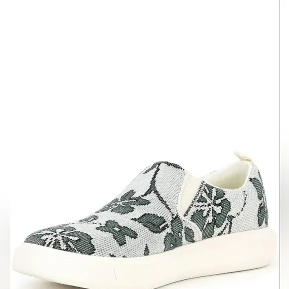 Woolloomooloo Byron Floral Wool Slip-On Sneakers