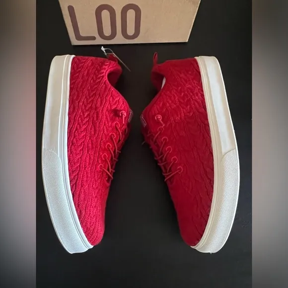 Woolloomooloo red Merino Wool Sneaker