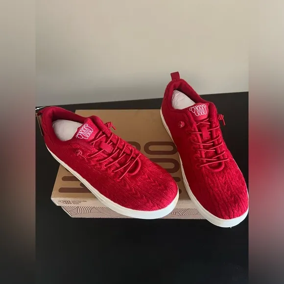 Woolloomooloo red Merino Wool Sneaker