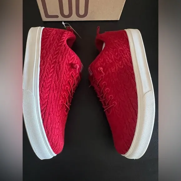 Woolloomooloo red Merino Wool Sneaker