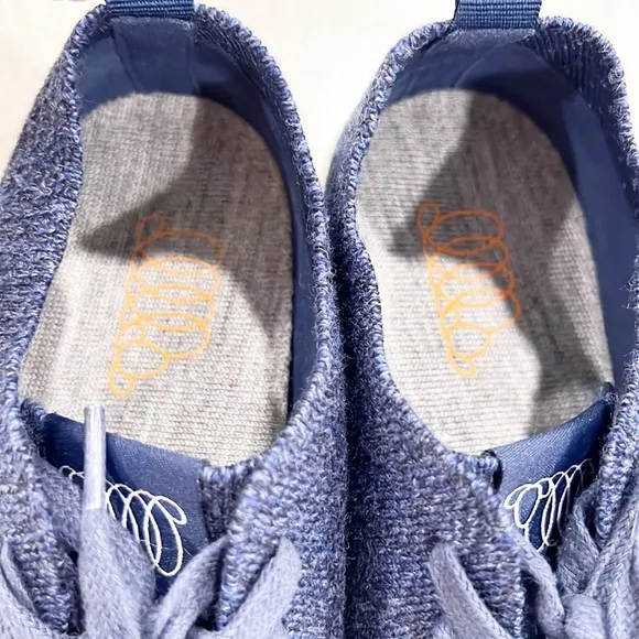 Woolloomooloo Sneakers Darwin Australian Merino Wool Blue Lace Up Knit Shoes 37