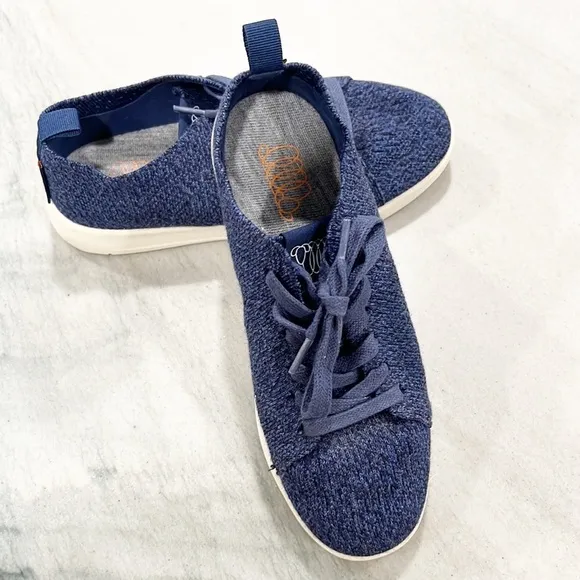 Woolloomooloo Sneakers Darwin Australian Merino Wool Blue Lace Up Knit Shoes 37