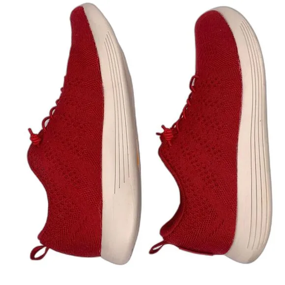 Woolloomooloo Sneakers Tennis Shoes Belmont Merino Wool Red Fits sizes 9.5-10