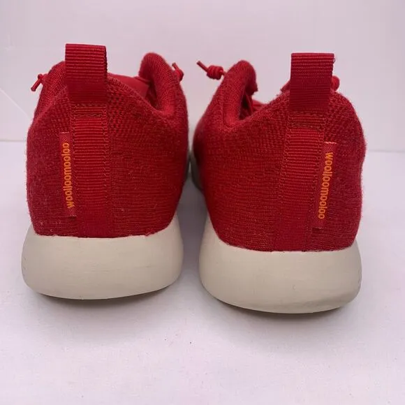 Woolloomooloo Sneakers Tennis Shoes Belmont Merino Wool Red Fits sizes 9.5-10