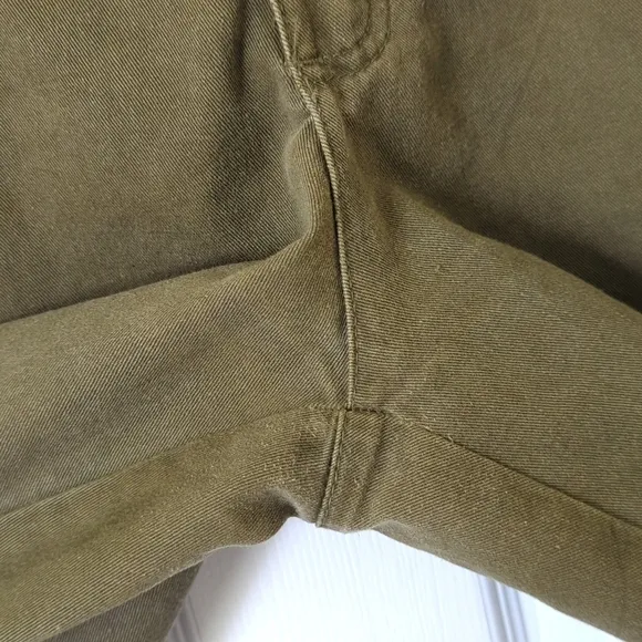 Woolrich 80's Vintage Preppy Pleated Twill Relaxed Fit Chino Shorts Green 38