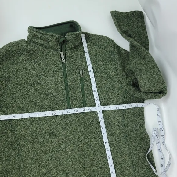 Woolrich Fleece 1/4 Zip Pullover Mens Jacket Sz Large