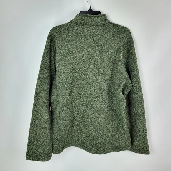 Woolrich Fleece 1/4 Zip Pullover Mens Jacket Sz Large