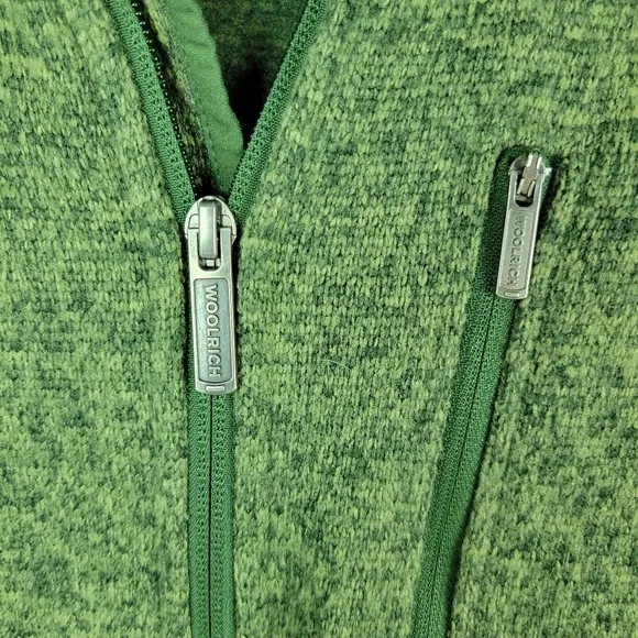 Woolrich Fleece 1/4 Zip Pullover Mens Jacket Sz Large