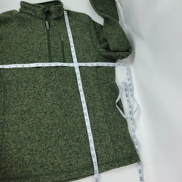 Woolrich Fleece 1/4 Zip Pullover Mens Jacket Sz Large