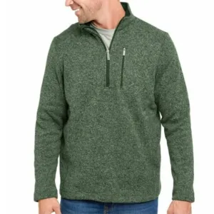 Woolrich Fleece 1/4 Zip Pullover Mens Jacket Sz Large