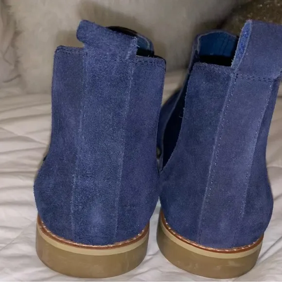 Wrn 1X 💰 PARRAZO Italian made blue Chelsea suede men’s Boots size 11