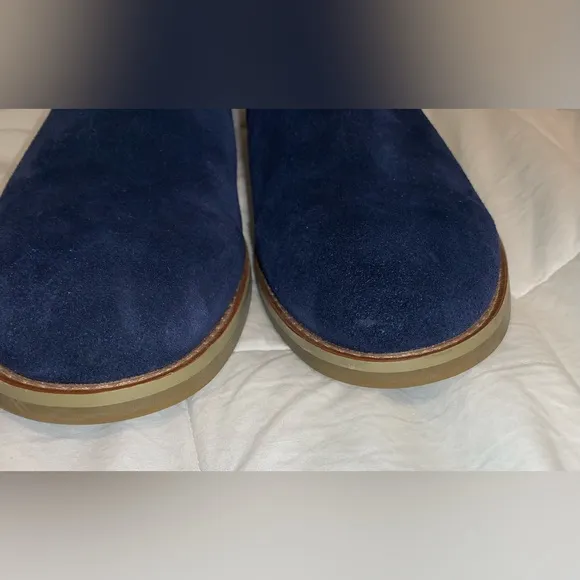 Wrn 1X 💰 PARRAZO Italian made blue Chelsea suede men’s Boots size 11
