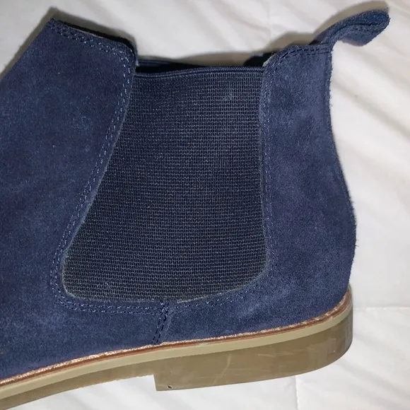 Wrn 1X 💰 PARRAZO Italian made blue Chelsea suede men’s Boots size 11