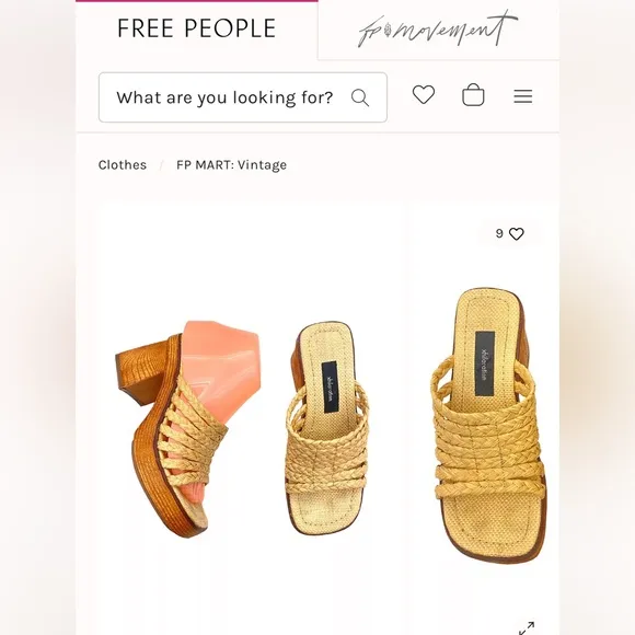 Y2K 90s Exhilaration Chunky raffia Sandals US 9.5. Featured on free people