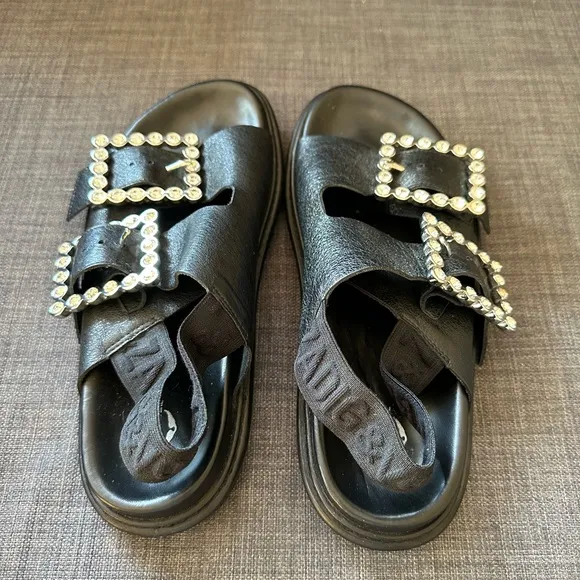 Zagig &amp; voltaire black leather sandals