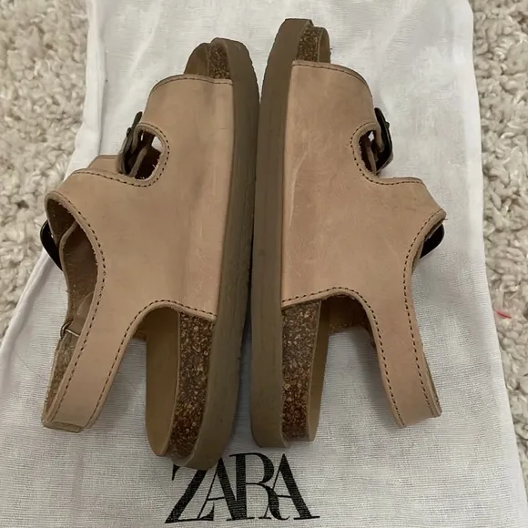 Zara Buckled Leather Sandals