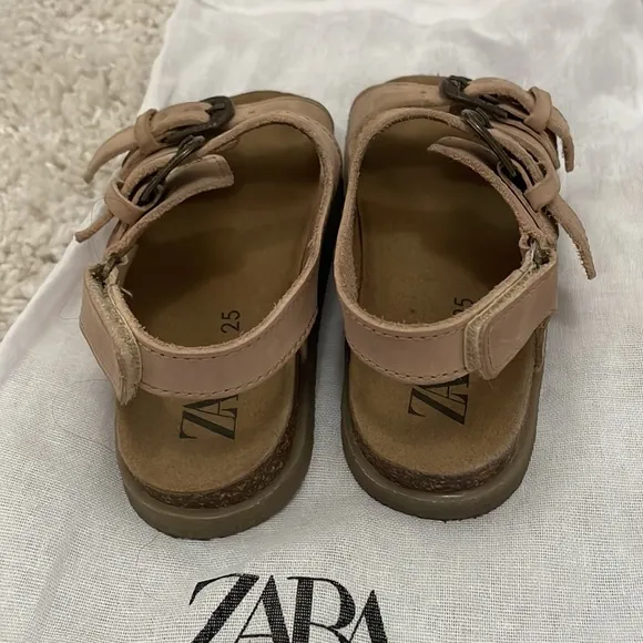 Zara Buckled Leather Sandals