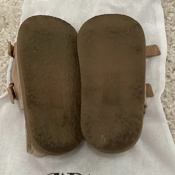 Zara Buckled Leather Sandals