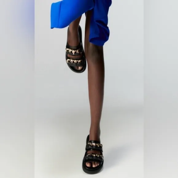 ZARA Chunky Chain Sandals