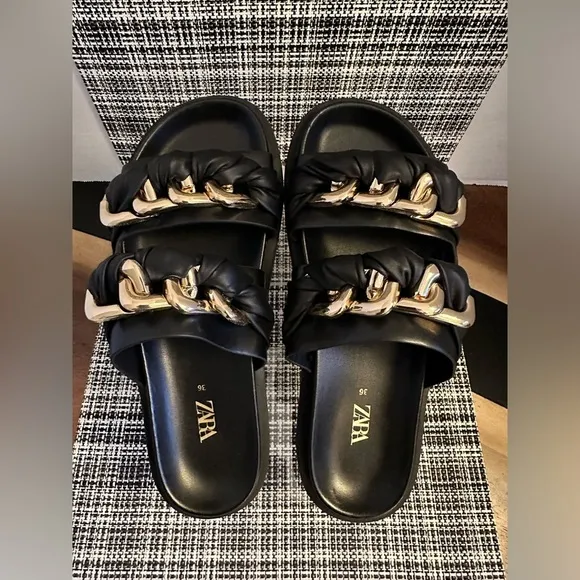 ZARA Chunky Chain Sandals
