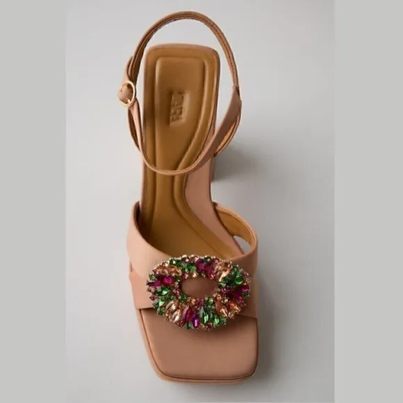 ZARA Chunky Heeled Sandals